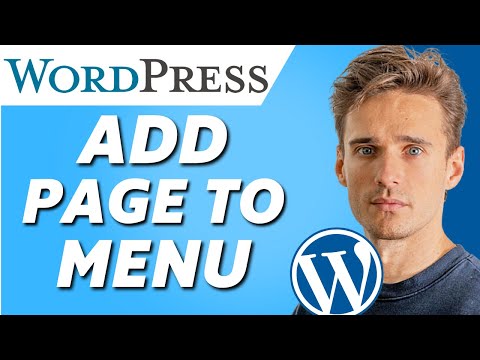 how to add a page to menu in wordpress